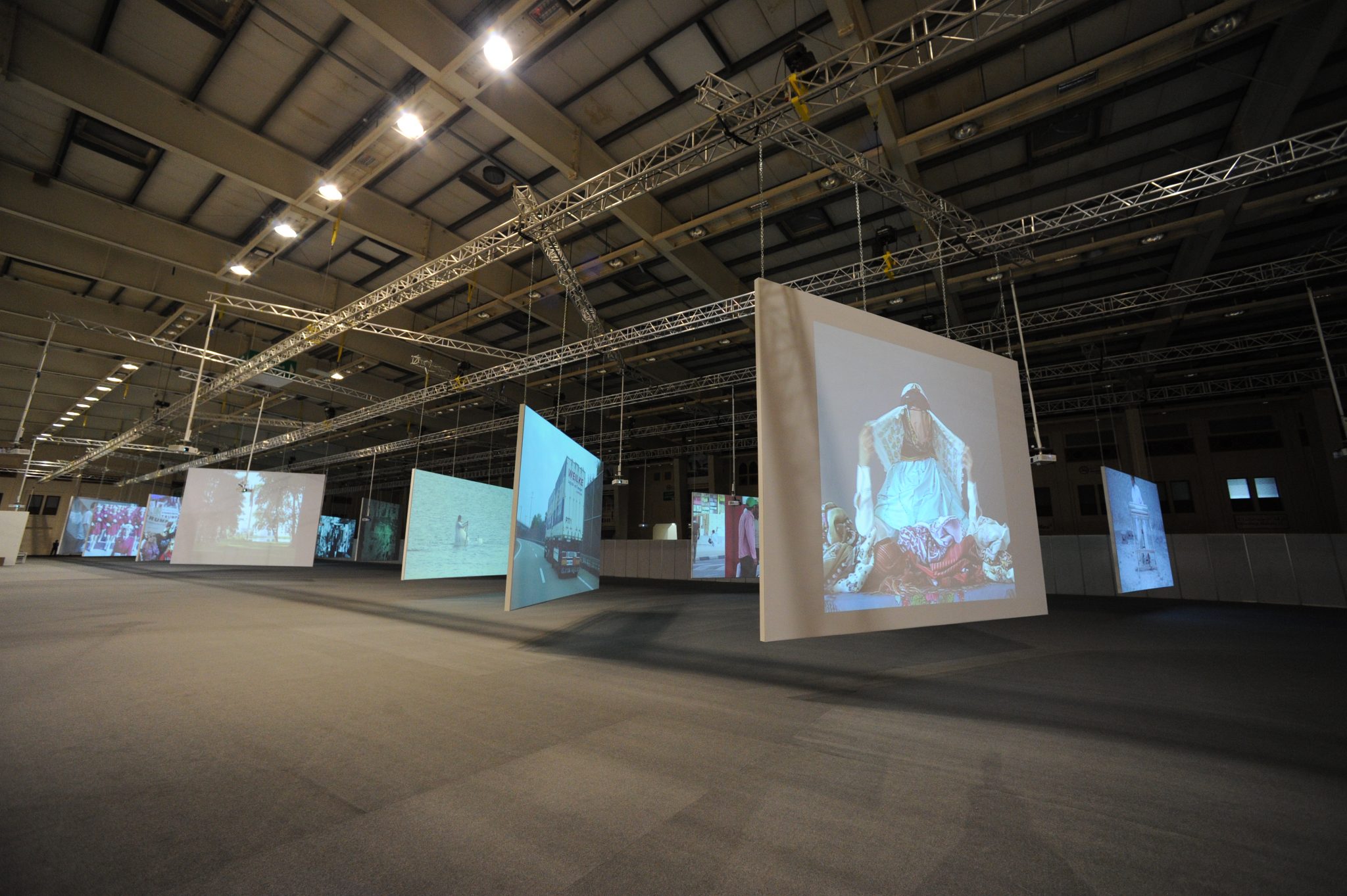 'Floating World' Video Installations on 32 huge screens at ArtBAB