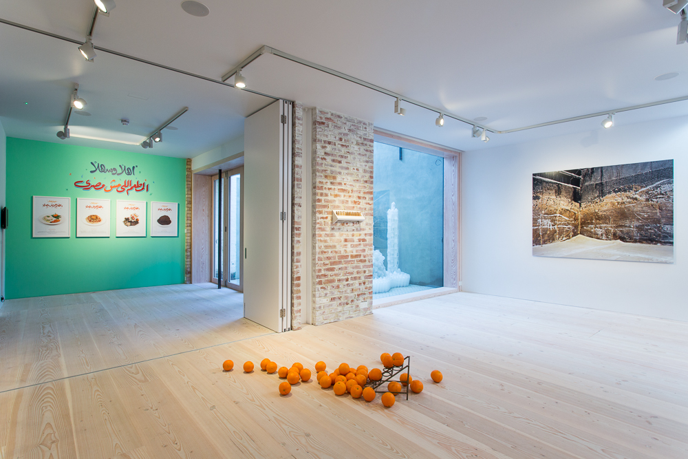 Delfina Foundation Installation View, ‘The Politics of Food’, 2014 © Tim Bowditch