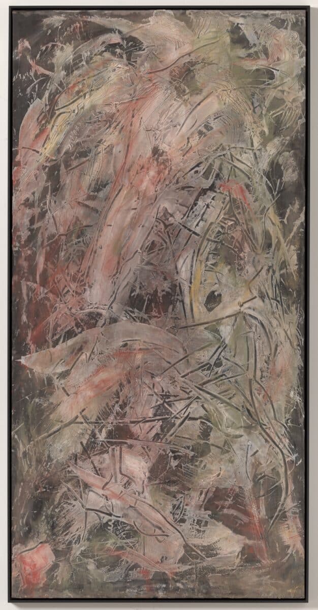 Emilio VedovaVenezia muore V, 1992Acrylic paint, nitro paint and pastel oncanvas265 x 133 cm (104,33 x 52,36 in)