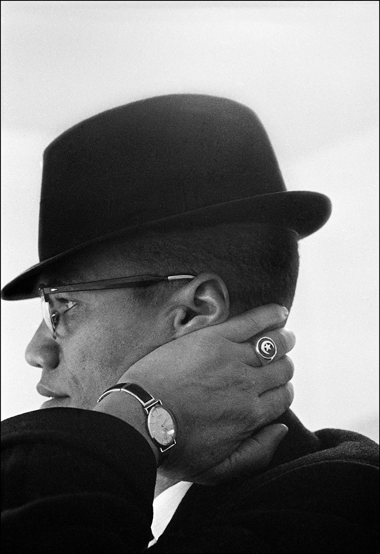 USA. Illinois. Chicago. Malcolm X during his visit to enterprises owned by Black Muslims. 1962.