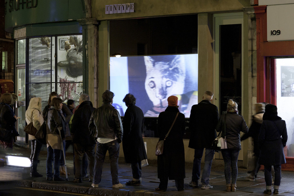 Exterior, Tintype gallery, Essex Road (project), 2014. Photo-Cameron Leadbetter. Courtesy Tintype[8][13]