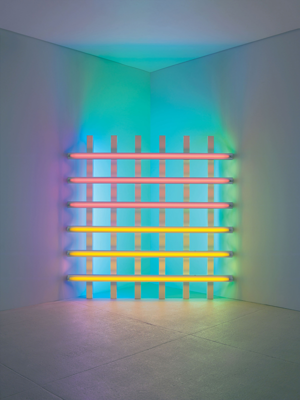 New Dan Flavin exhibition to open.