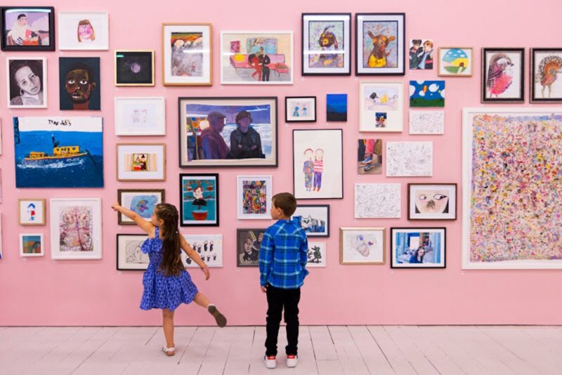 Gallery view of the Young Artists’ Summer Show 2023 at the Royal Academy of Arts, London © Royal Academy of Arts / David Parry