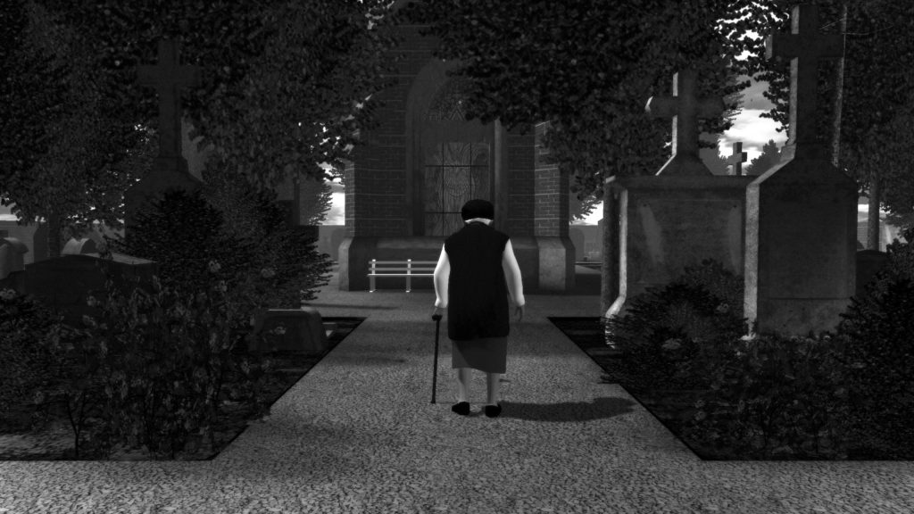 Graveyard Screenshot ‘Approaching’ © Auriea Harvey & Michael Samyn, Tale of Tales