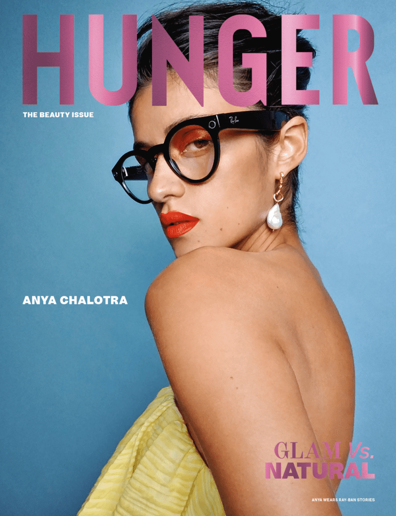 Rankin photographs Anya Chalotra for the world’s first magazine cover using smart glasses.