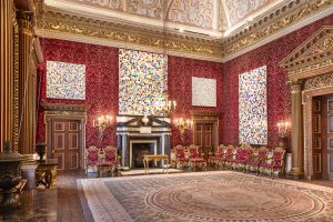 Damien Hirst, Colour Space series, in the Saloon at HOUGHTON HALL, NORFOLK ©Damien Hirst and Science Ltd. All Rights Reserved, DACS 2018 Photo by Pete Huggins