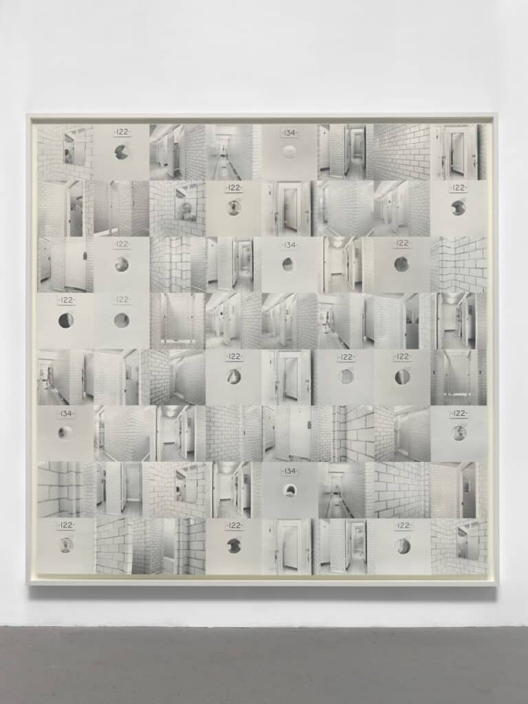 Roni Horn Her, Her, Her, and Her 2002 - 2003 Sixty - four gelatin silver prints printed on paper coated with light - sensitive emulsion, glued into one unit 244 x 244 cm / 96 1/8 x 96 1/8 in © Roni Horn Courtesy the artist and Hauser & Wirth Photo: Ron Amstutz