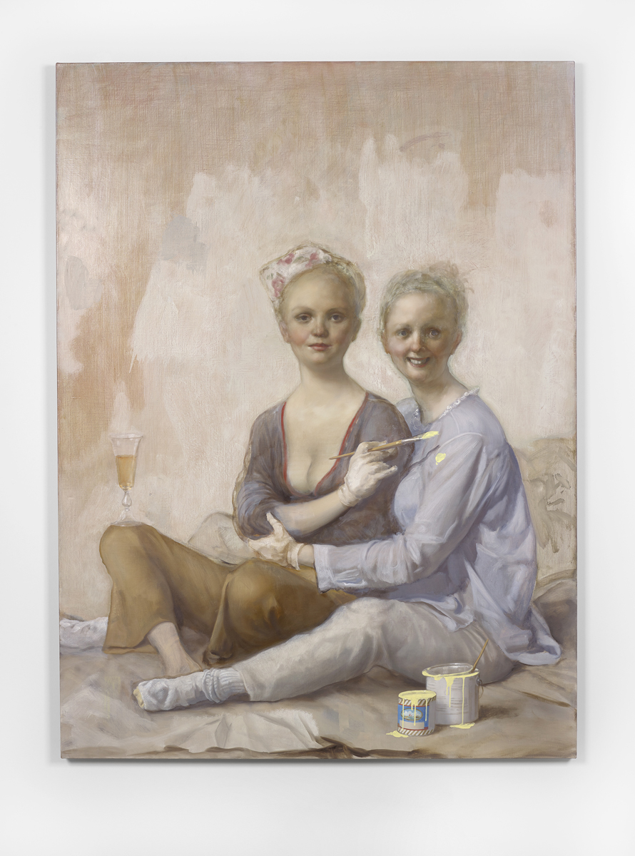 John Currin Happy House Painters 2016 oil on canvas 178 x 132.4 x 3.4 cm / 70 x 52 ? x 1 ? in unique HQ20-JC12645P Copyright the Artist, Courtesy Sadie Coles HQ, London 