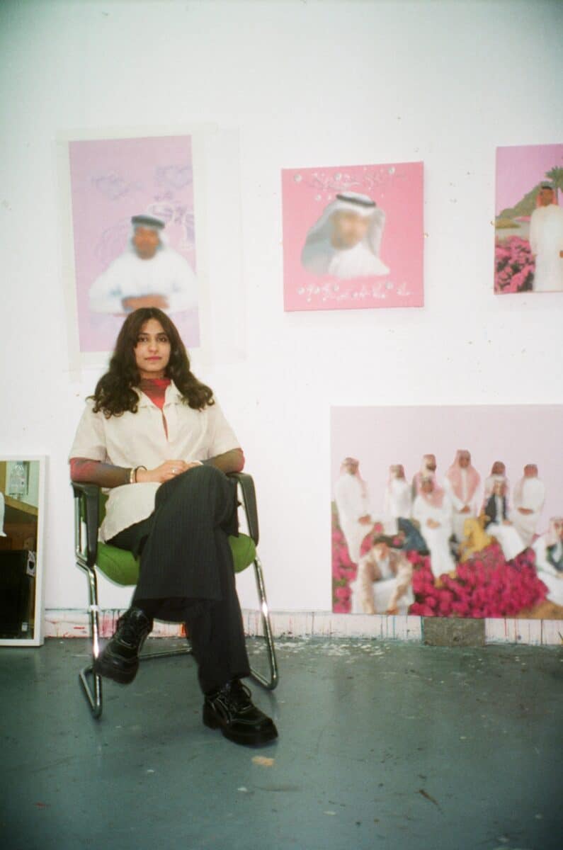 Hawazin-Alotaibi-in-her-studio-courtesy-of-Night-Cafe