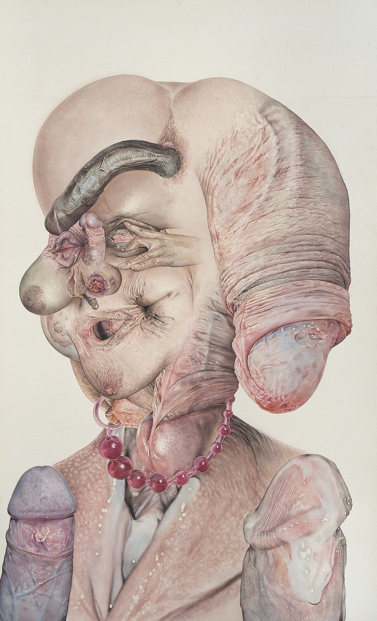 Alfred Steiner Why I Want to Fuck Hillary Clinton, 2016 Watercolor on canvas 60 x 37 inches 152.4 x 94 cm