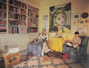 Holly, John and Thomas Solomon in New York apartment 1969