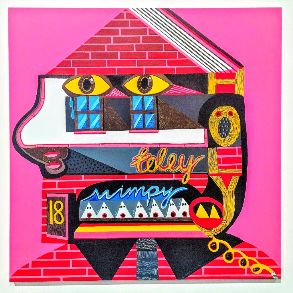 FAD MAGAZINE Rabiya Choudhry House for the Holy (2016)1000m x 1000mm, acrylic on canvas