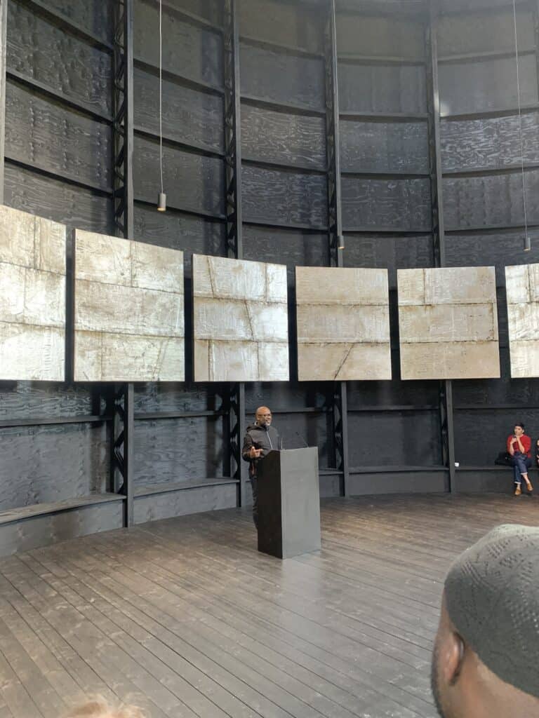 BLACK CHAPEL FROM THEASTER GATES IS THE 21ST SERPENTINE PAVILION