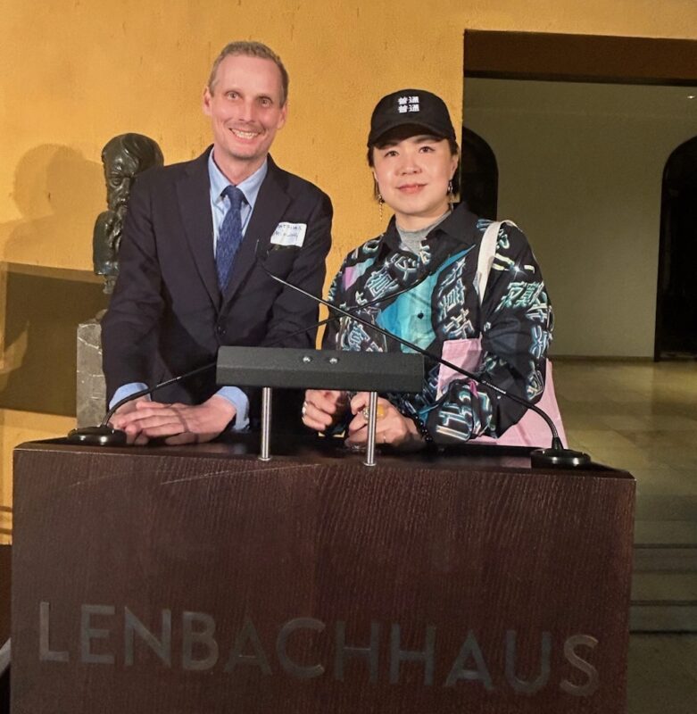 Chinese multi-media artist Cao Fei was guest of honour at the preview of Meta-Mentary, a major solo exhibition at Lenbachhaus in Munich.