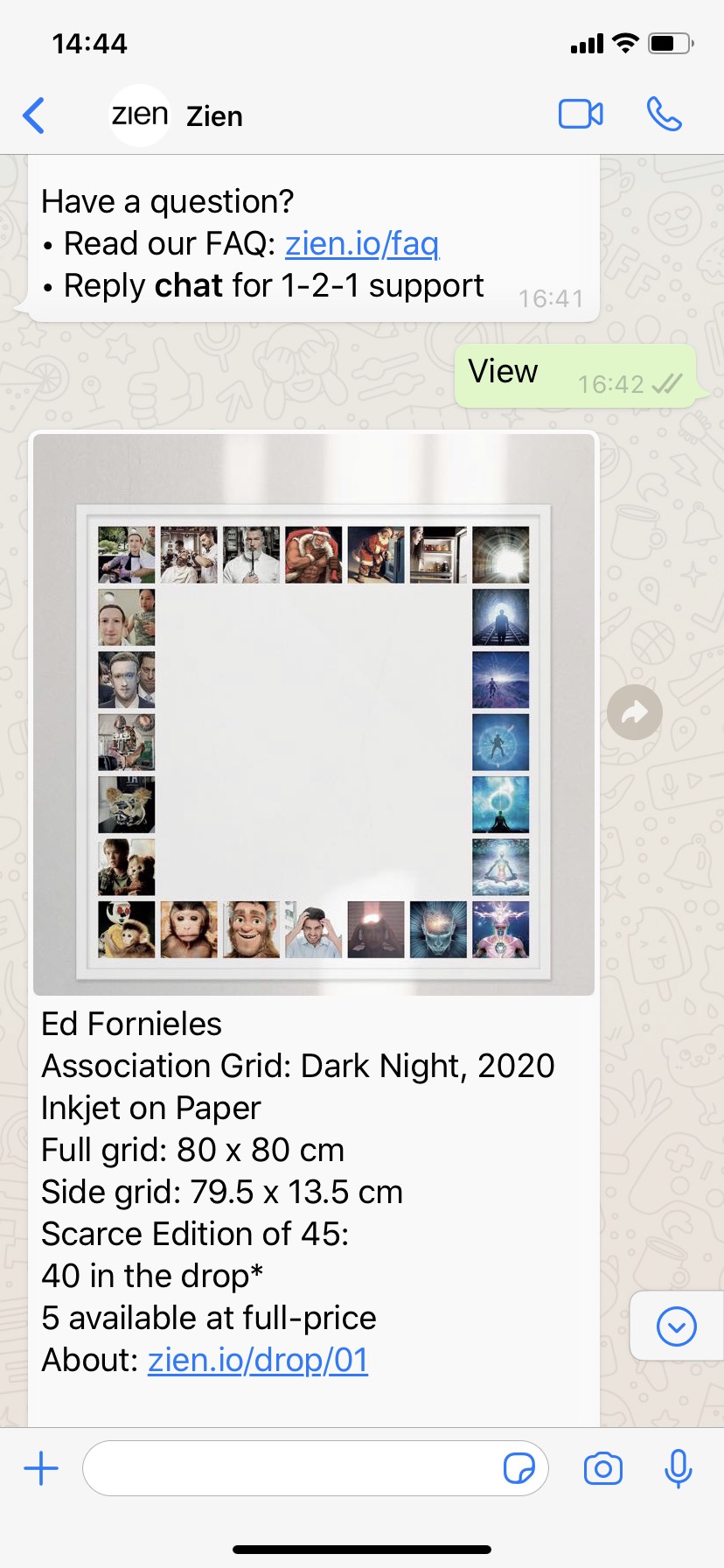 ‘Association Grid: Dark Night’ by British artist Ed Fornieles.