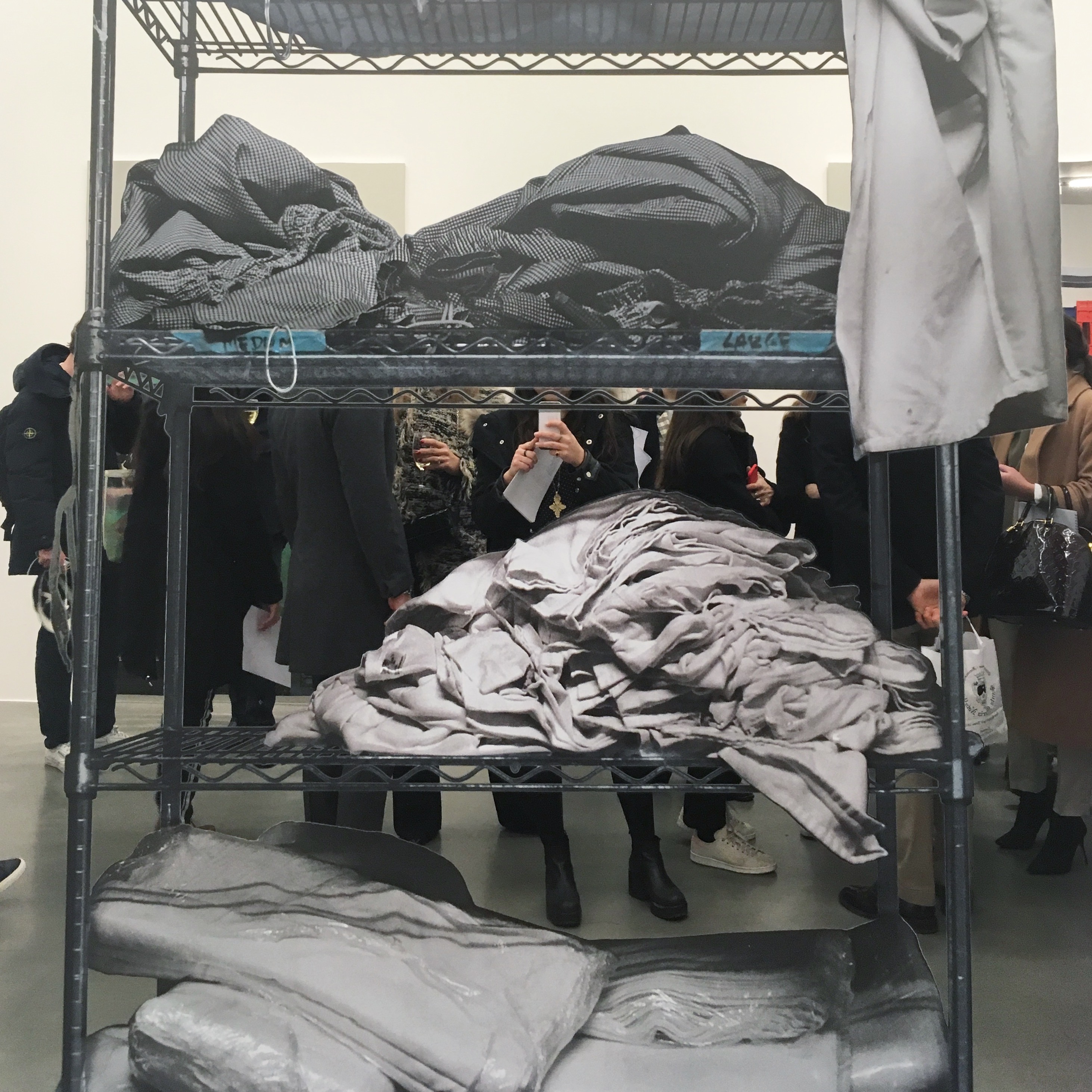 Michelangelo Pistoletto, Scaffali - con tessuti (2015) FAD Magazine 