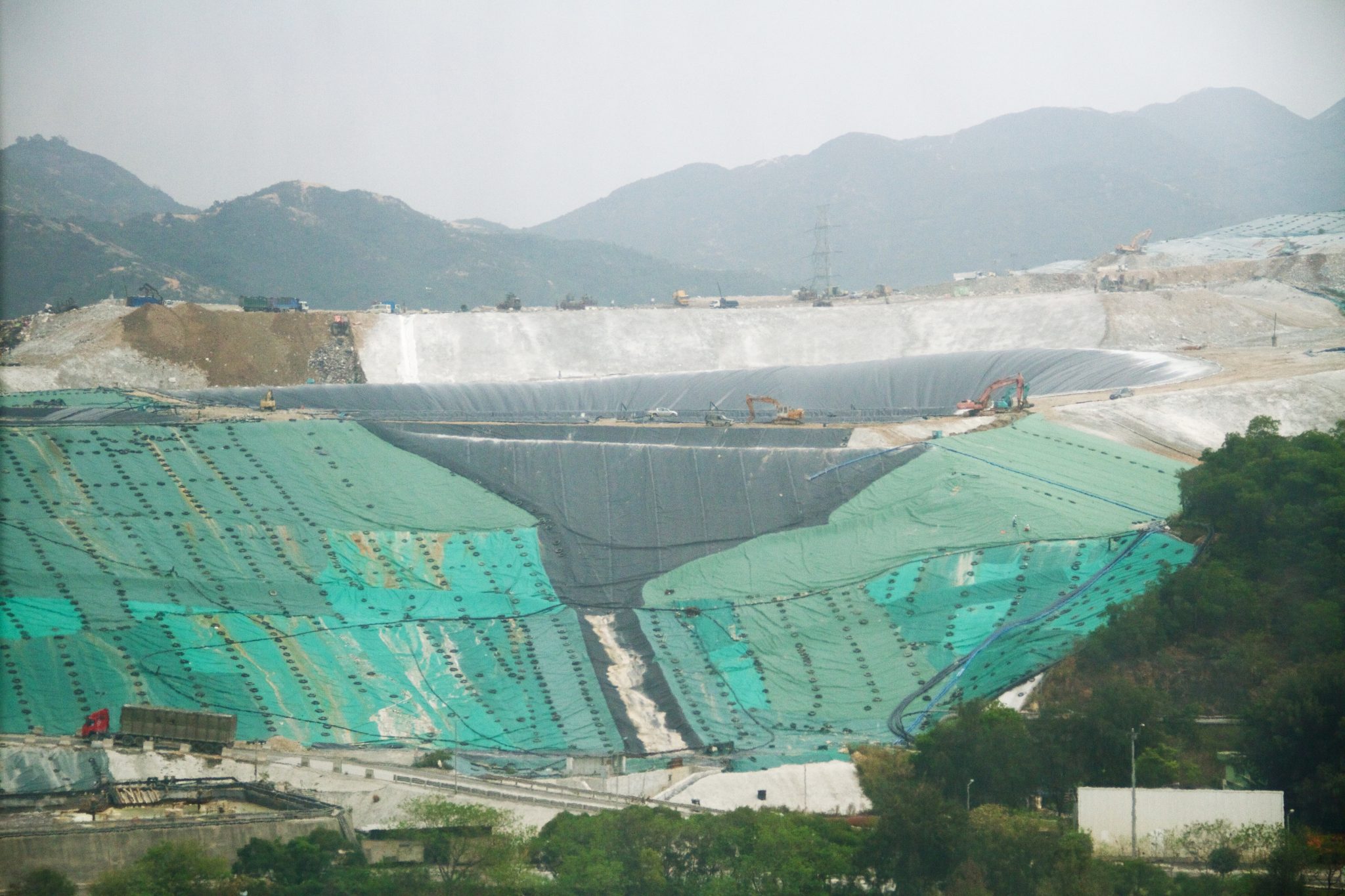 Landfill in the New Territories, Hong Kong. Most E-Waste ends up being dumped in landfills around the world. FAD magazine