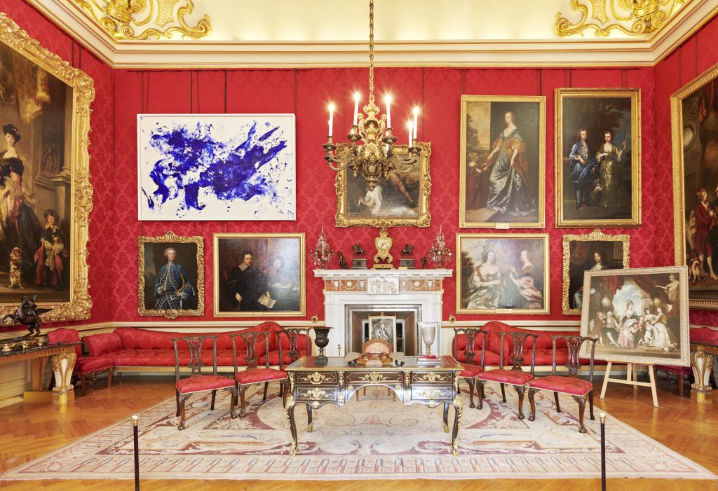 Installation view, Yves Klein, Jonathan Swift (c.1960), courtesy of Blenheim Art Foundation, photo by Tom Lindboe