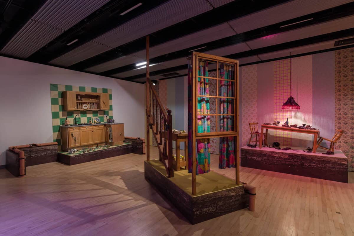 Installation view of Lindsey Mendick, Strange Clay_ Ceramics in Contemporary Art at the Hayward Gallery (26 October 2022 - 8 January 2023). Photo_ Mark Blower. Courtesy the Hayward Gallery. (5)
