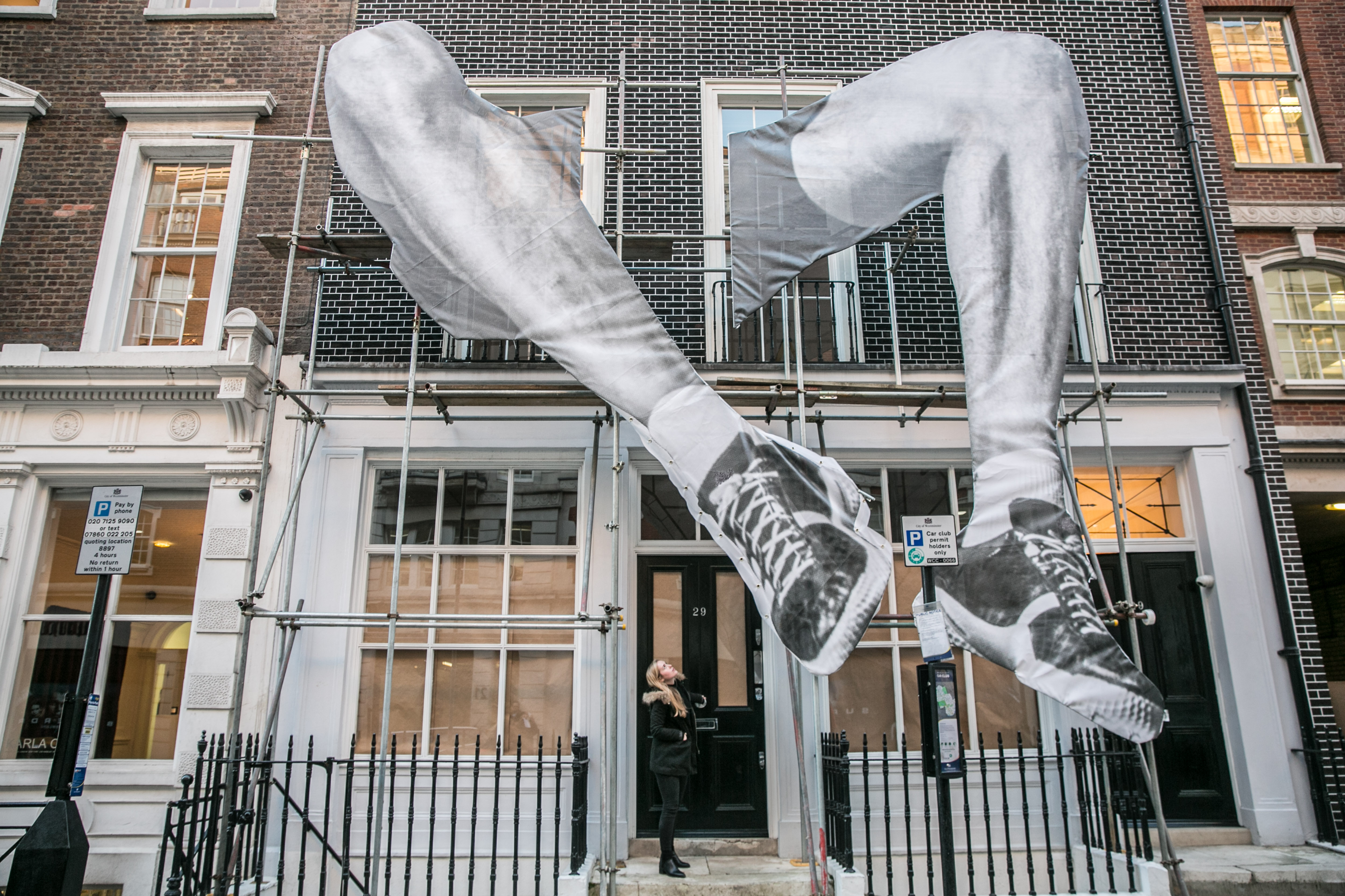Artist JR unveils 22ft installation in Mayfair, London. FAD Magazine