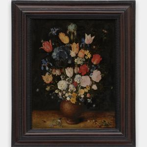 Jan Brueghel The Elder, Still Life of Flowers in a Stoneware Vase, 1607-1608. Courtesy of Hauser & Wirth. copy