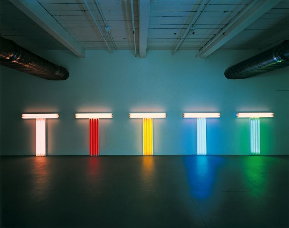 New Dan Flavin exhibition to open.