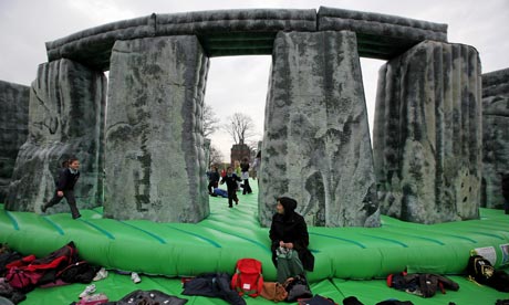 Jeremy Deller's Sacrilege, an inflatable model of Stonehenge