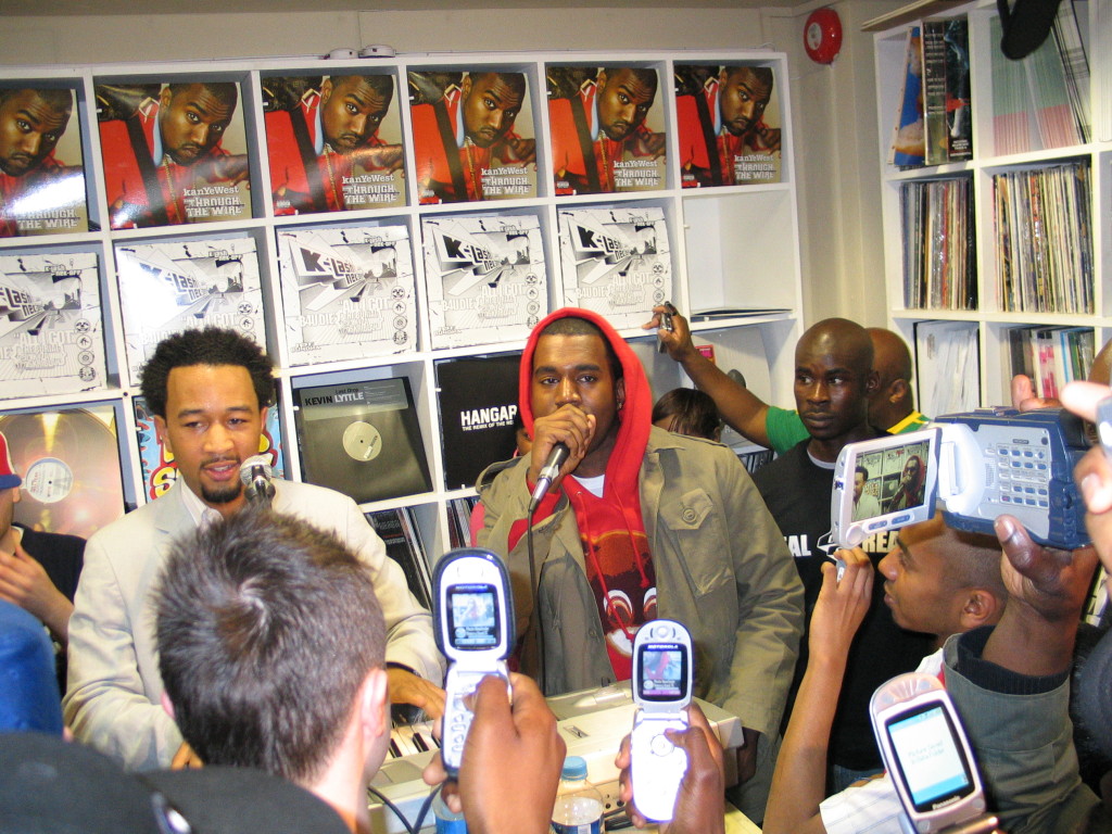 John Legend & Kanye West in-store at Deal Real, Carnaby