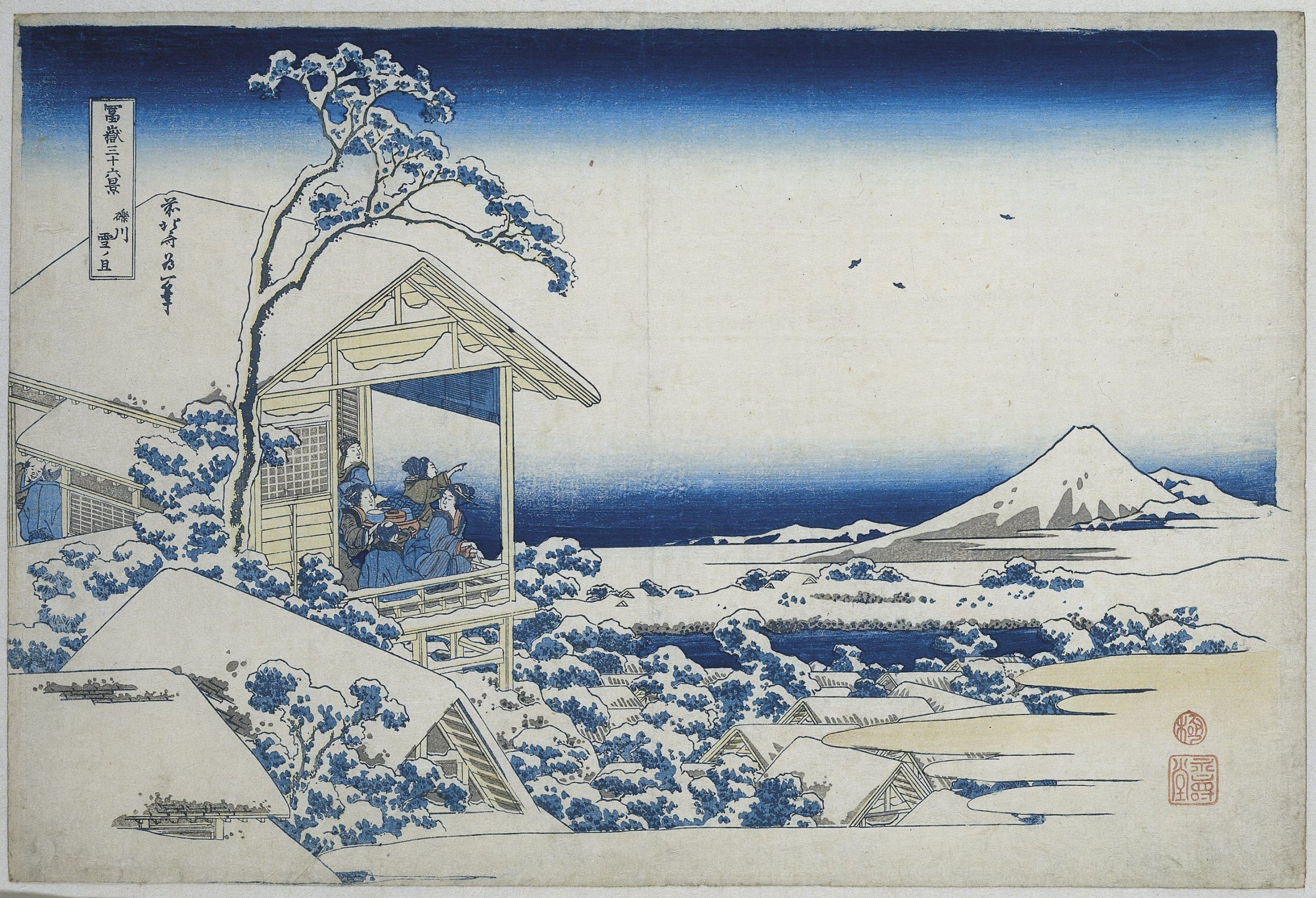 Katsushika-Hokusai-Snowy-Morning-in-Koishikawa-from-the