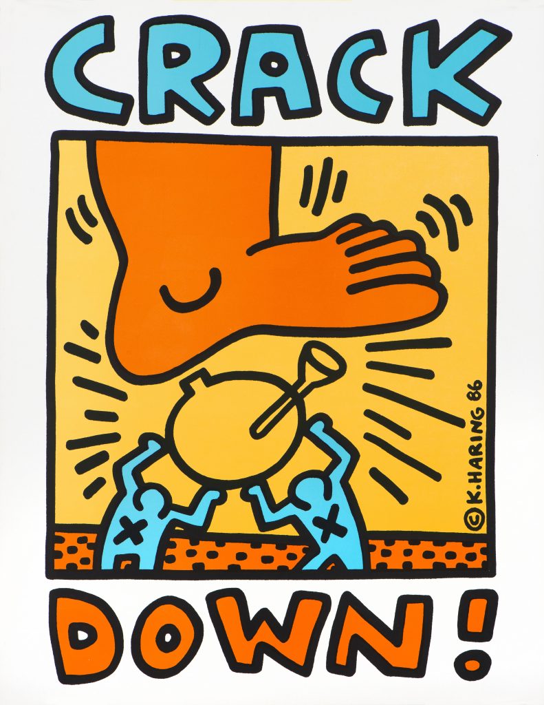 Keith Haring, 1958-1990 Crack Down! 1986 Poster 608 x 481 mm Collection Noirmontartproduction, Paris