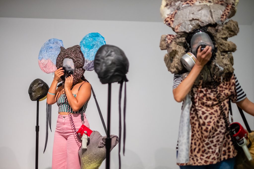 Kevin Beasley, Your face is/is not enough, 2018. Performance at Tate Liverpool, Liverpool Biennial 2018, 14 July 2018. Image courtesy the artist and Casey Kaplan, New York. Photo: Pete Carr 