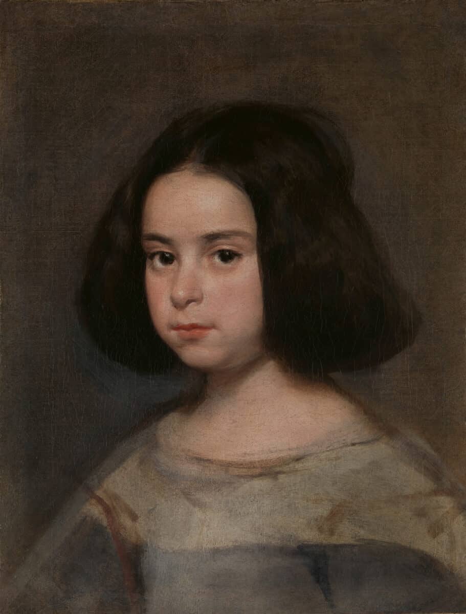 Diego Rodríguez de Silva y Velázquez, Portrait of a Little Girl, c. 1638-42 Oil on canvas, 51.5 x 41 cmOn loan from The Hispanic Society of America, New York, NY