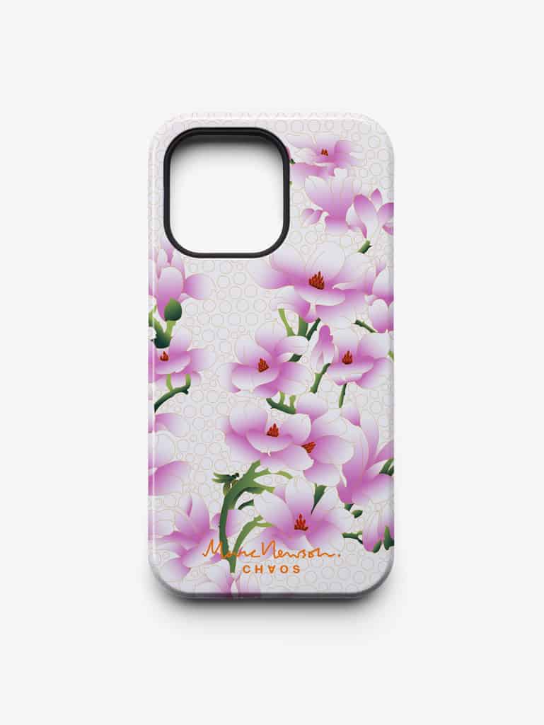 MARC NEWSON X CHAOS White Magnolia Chaotic iPhone Case, 2022