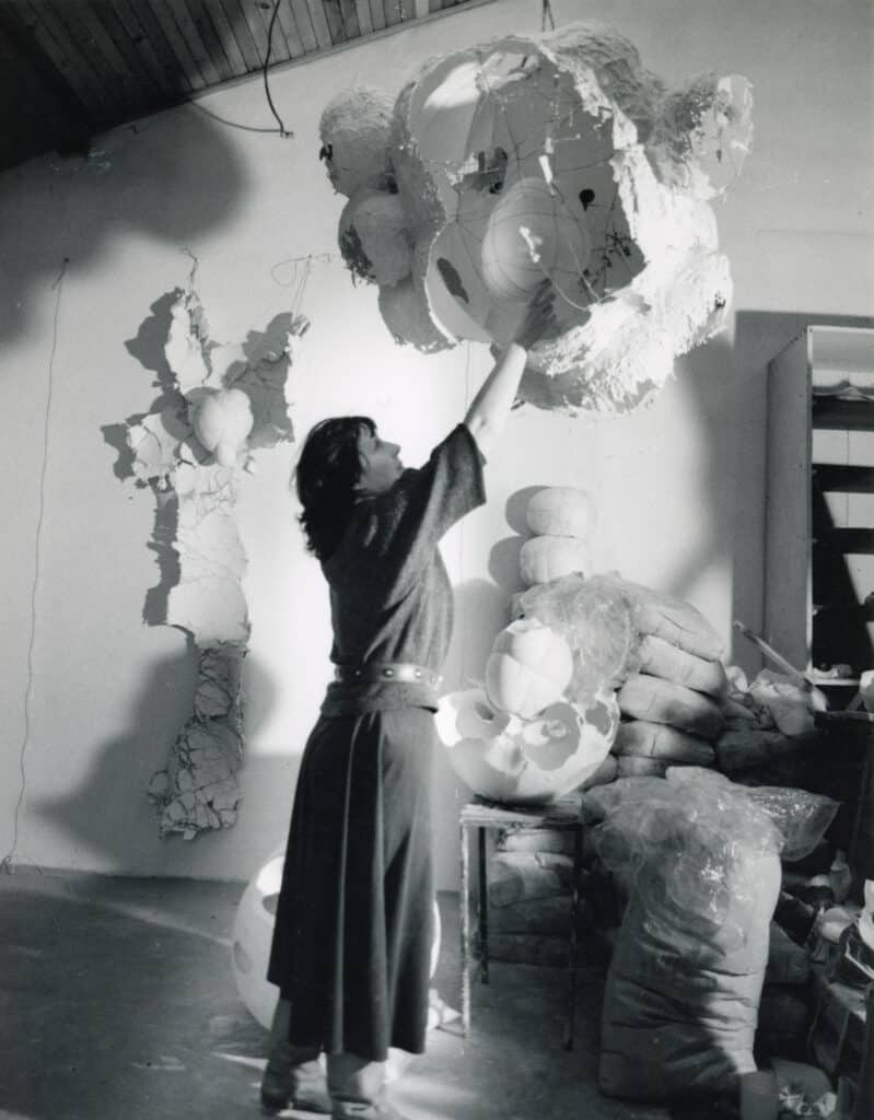 Maria Bartuszová in her studio