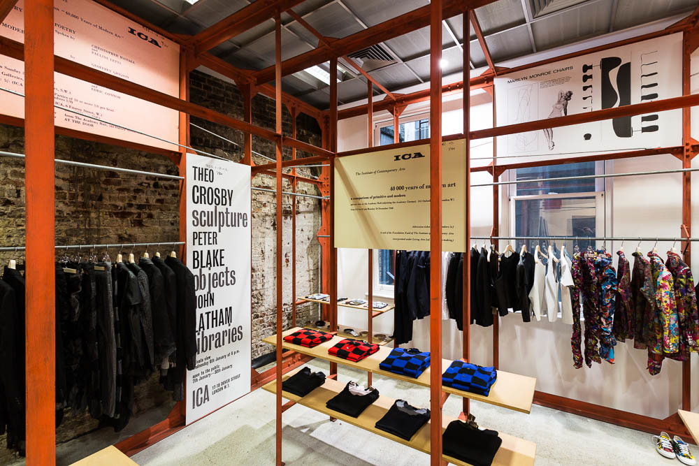 Install shot of ICA Off-Site: Dover Street Market 11 Feb 2014 – 6 Apr 2014 Photo: Mark Blower