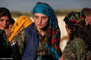 Women fighters, Al-Raqqa province, Syria. March 2015. © Maryam Ashrafi.