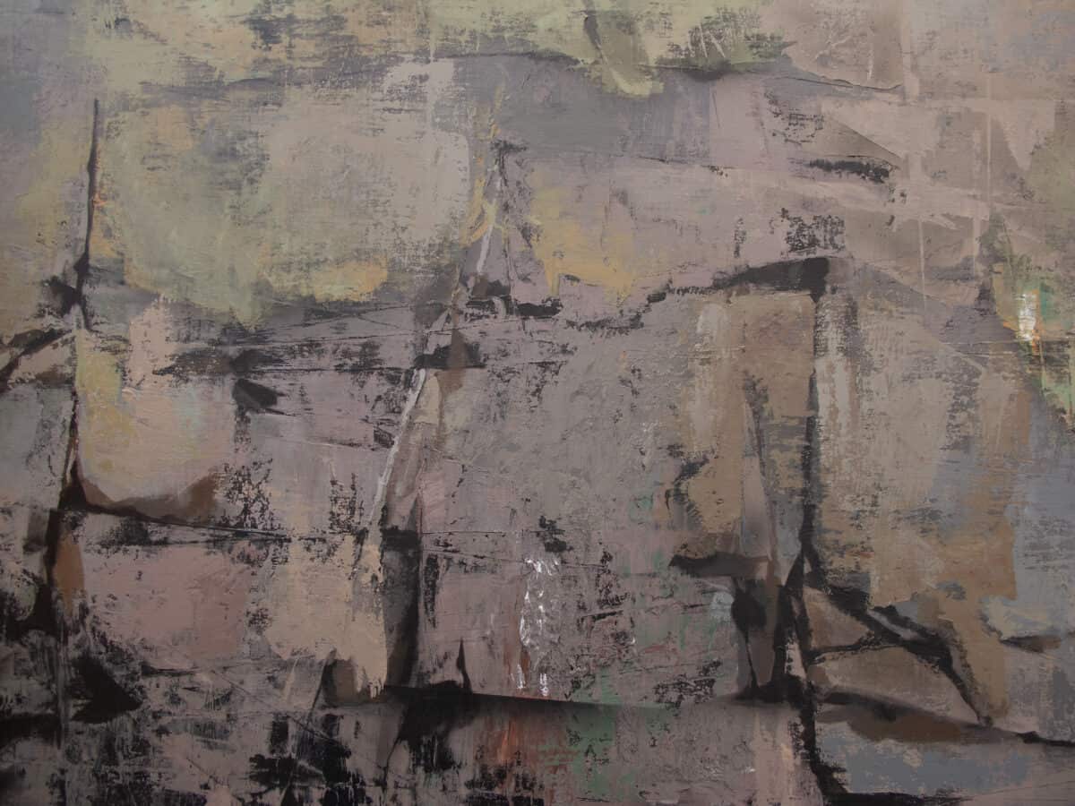Refugee Camp, 2022Mixed media on linen290 x 590 cmCourtesy of the artist and Modern Art, London