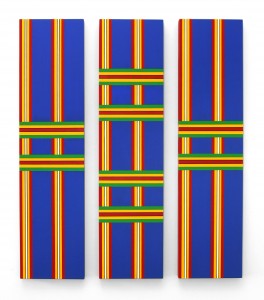 NDUGU - Triptych, 20x8x3 cm each, acrylic on wood, 2009