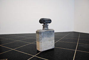 Nanna Abell, PRE-FALL 13 (BETONFLAKON), Concrete, iron oxide, musk perfume oil, 78 x 48 x 22 cm Courtesy Gallery Susanne Ottesen
