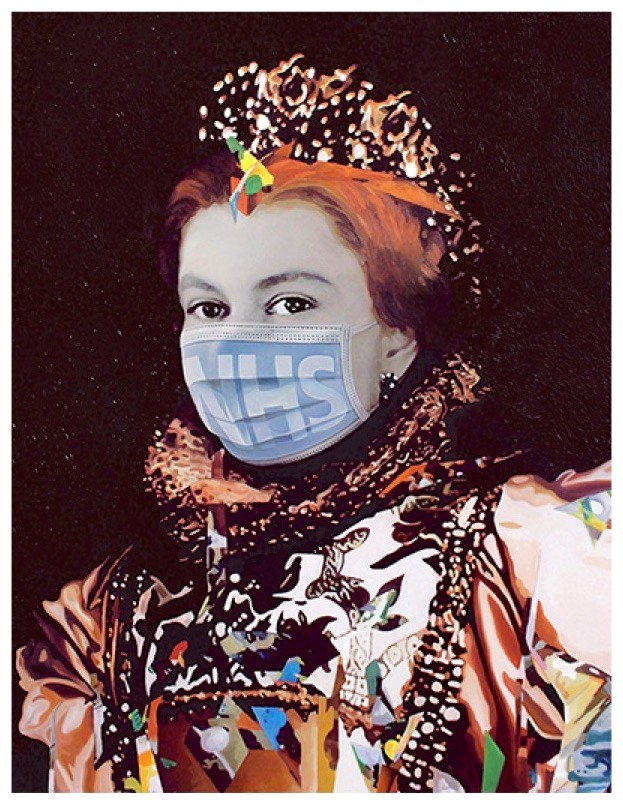 FAD MAGAZINE Nasser Azam, Queen (2020), Art Below