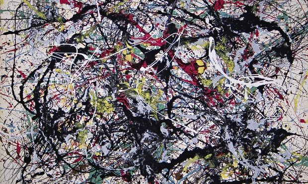 Number 34 (detail), 1949, by Jackson Pollock