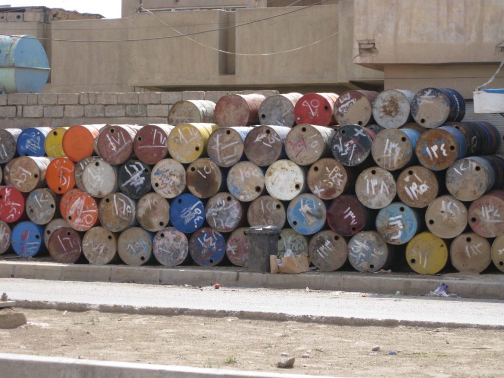 Oil Barrels in Kurdish Iraq, 2008 © Aneta Szylak