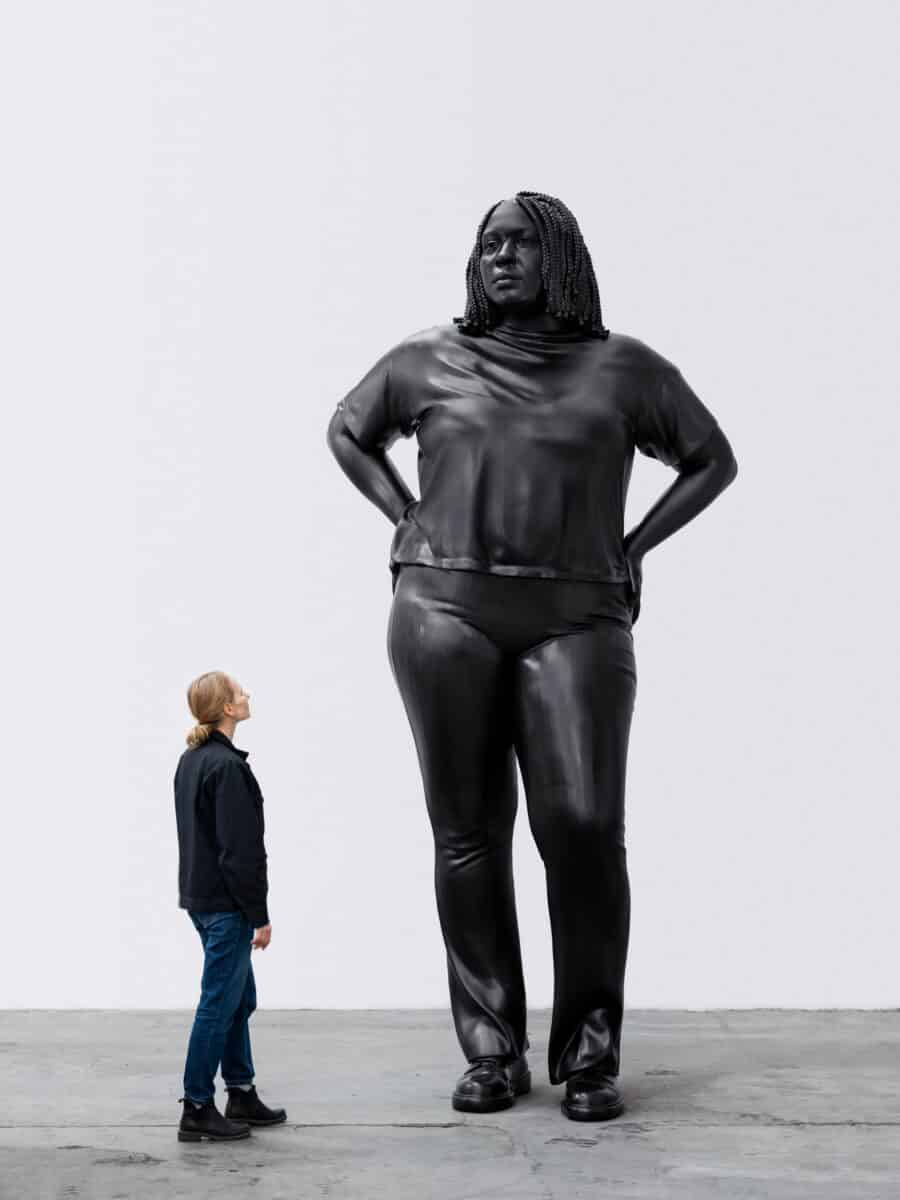 Thomas J Price, Grounded in the Stars,2023, Bronze, 365.8 x 173.3 x 131.2cm Photo:Kunstgiesserei St. Gallen