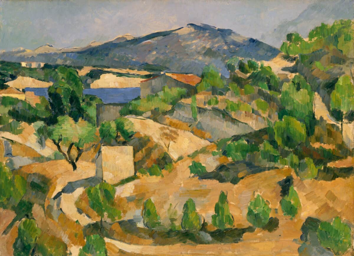 Paul Cezanne The François Zola Dam (Mountains in Provence) 1877-8. Amgueddfa Cymru – National Museum of Wales