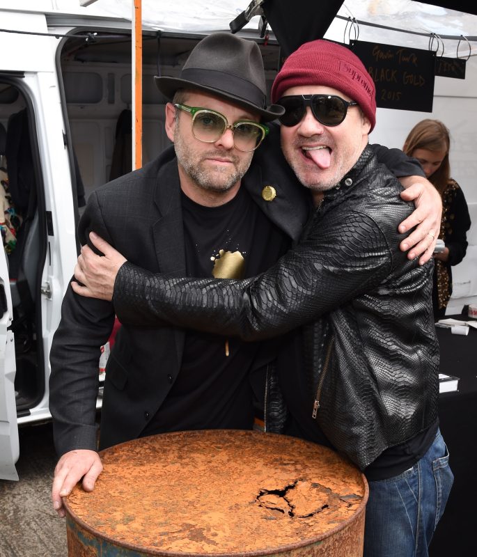 Gavin Turk (Left) and Damien Hirst 2015
