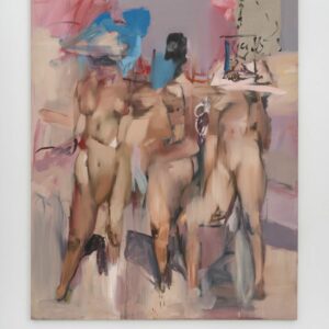 George Rouy Dissimulated Nude 2024 Oil and acrylic on linen 240 x 190 x 3.5 cm / 94 1/2 x 74 3/4 x 1 3/8 in Courtesy the artist and Hannah Barry Gallery, London Photo: Damian Griffiths