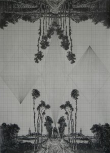 Ryan-Leigh-Fruit-Of-The-Pleroma-After-Hobbema-Graphite-on-graph-paper-2011-289x400