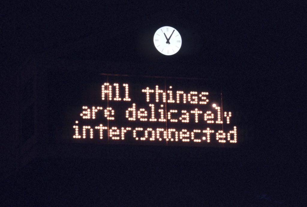 FAD MAGAZINE from Truisms (1977–79), 1986 Electronic sign Installation: In Other Words, Dupont Circle, Washington, DC, 1986 © 1986 Jenny Holzer, member Artists Rights Society (ARS), NY