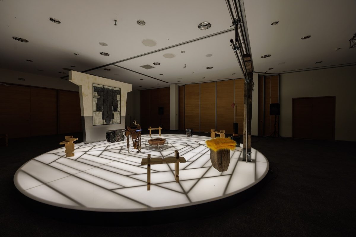 Installation by Levan Mindiashvili at Tbilisi Art Fair