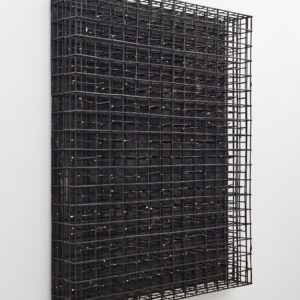 Nocturne no.1 (no.1) 2023. Bamboo, rattan, stainless steel, oil ink. h.202.0 x w.202.0 x d.18.0 cm ©?Sopheap Pich. 